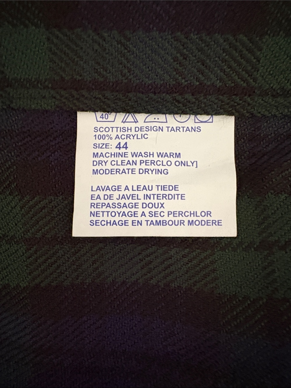 Tartanista Men’s Green & Navy Plaid Kilt - Picture 3 of 4